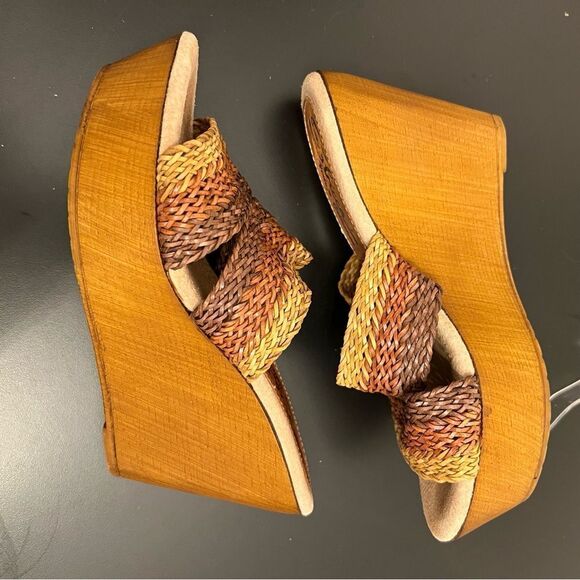 Sbicca Vintage Collection Woven Braided Platform Wedge Sandal 7 - Picture 4 of 11